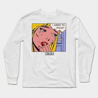 poop art Long Sleeve T-Shirt